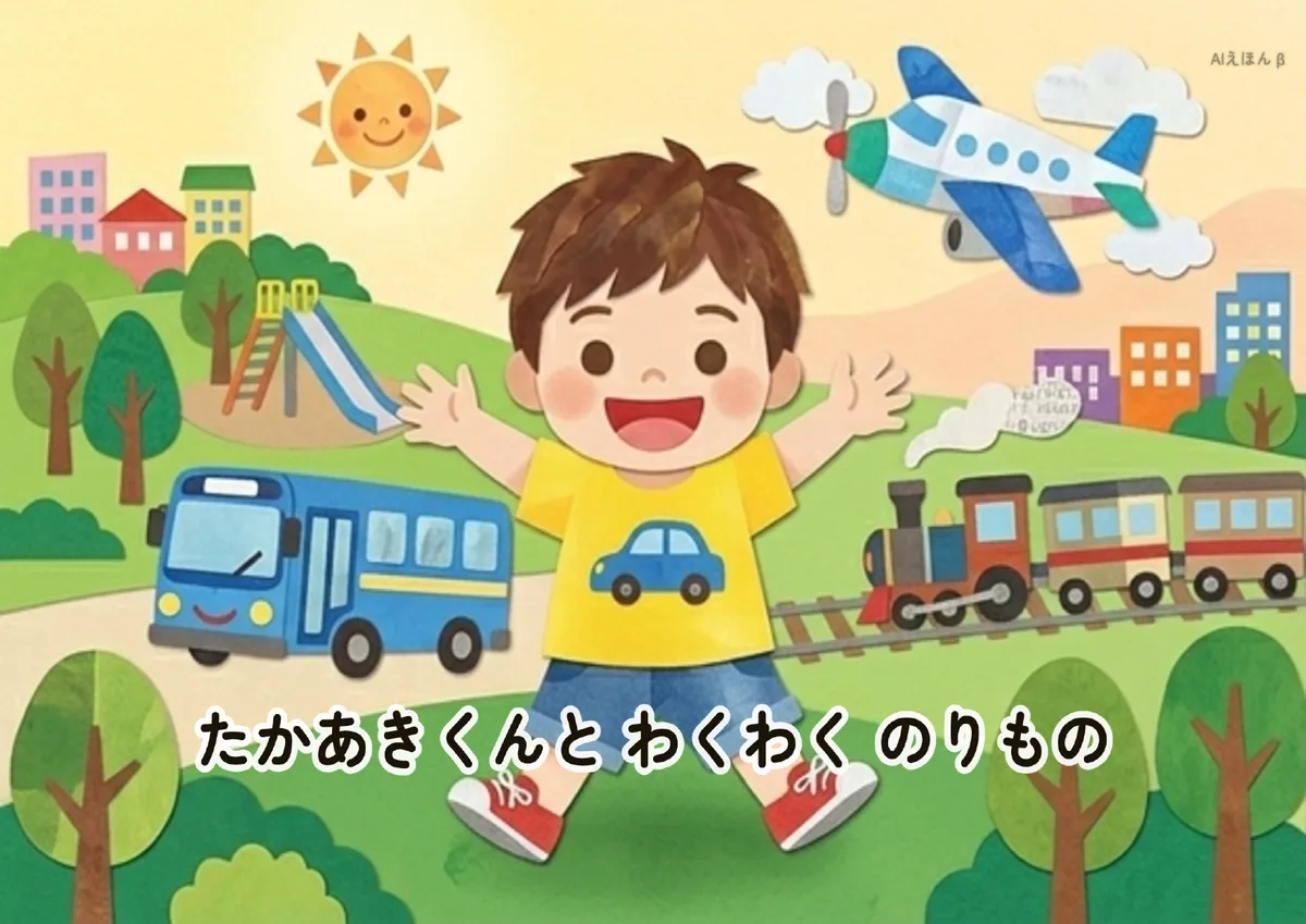 絵本「わくわくのりもの」の表紙