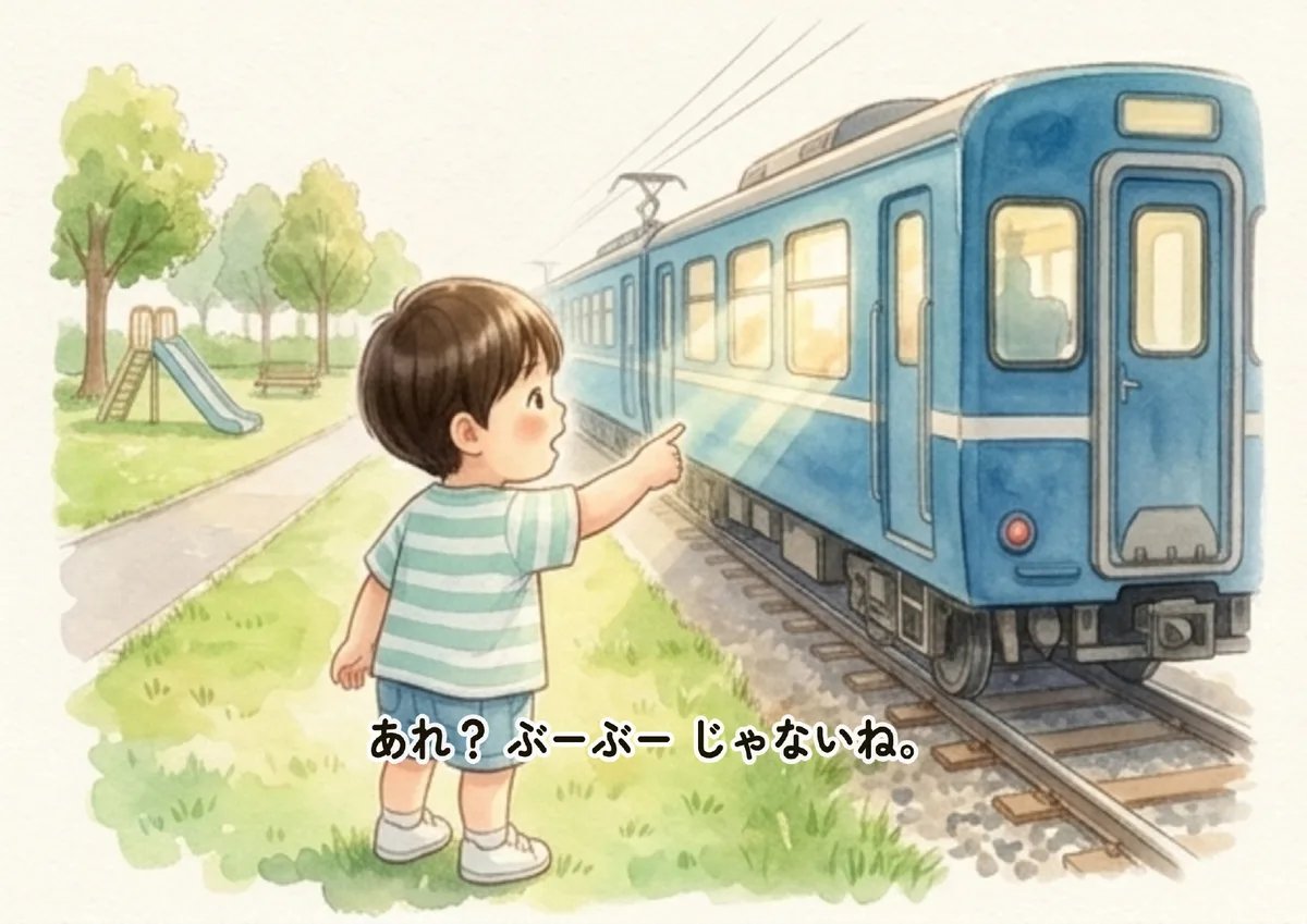 絵本「こうえんたんけん」の本文ページ